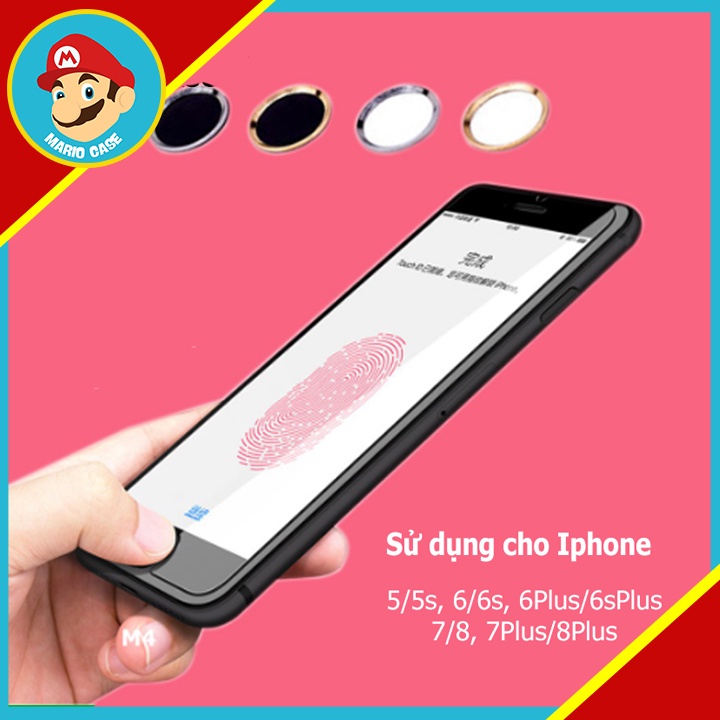 Nút home có cảm ứng vân tay Cho Iphone 5/5s, 6/6s, 6Plus/6sPlus, 7/8, 7Plus/8Plus - Mario case
