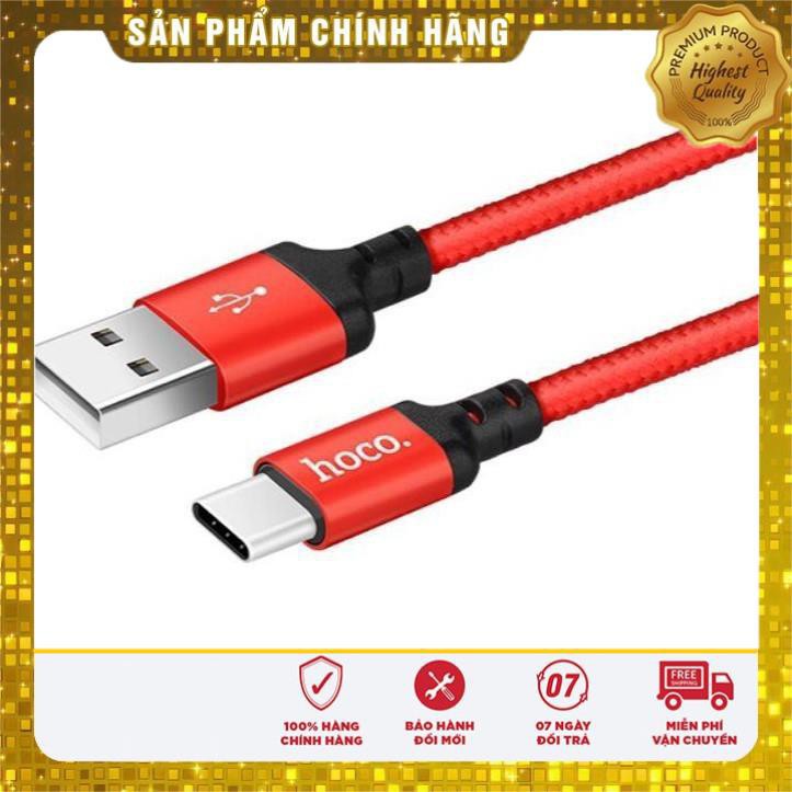 Cáp sạc dây dù Hoco X14 dài 1M, 2M - cổng USB Type.C - Hỗ Trợ Sạc Nhanh✓Chất Lượng Cao ✓Bảo Hành 6 Tháng PKTC