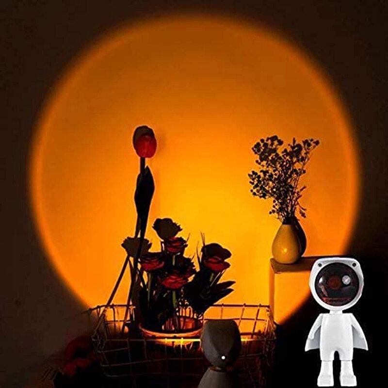 Đèn Hoàng Hôn Robot, Đèn Chụp Ảnh Quay Video Tiktok , Đèn Chiếu Cầu Vồng Phi Hành Gia - BẢO HÀNH ĐỔI MỚI