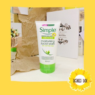 BEAUTYBOXHN [ Sữa rửa mặt Simple Moisturizing Facial Wash 150ml]