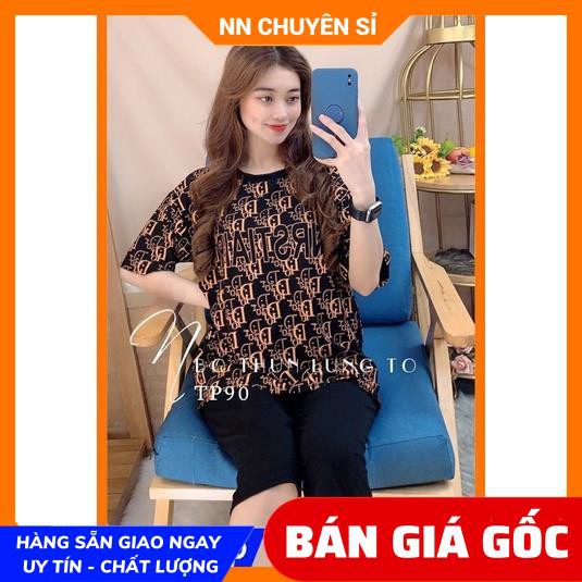 Đồ bộ nữ mặc nhà phom 55kg chất thun mềm mịn mát in họa tiết dễ thương TP90 TP88 tổng hợp