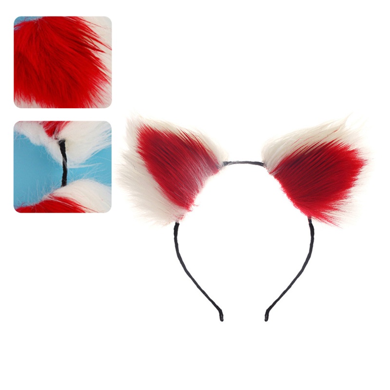 Băng Đô Cài Tóc Hình Tai Thú Nhồi Bông Hóa Trang Cho Người Lớn