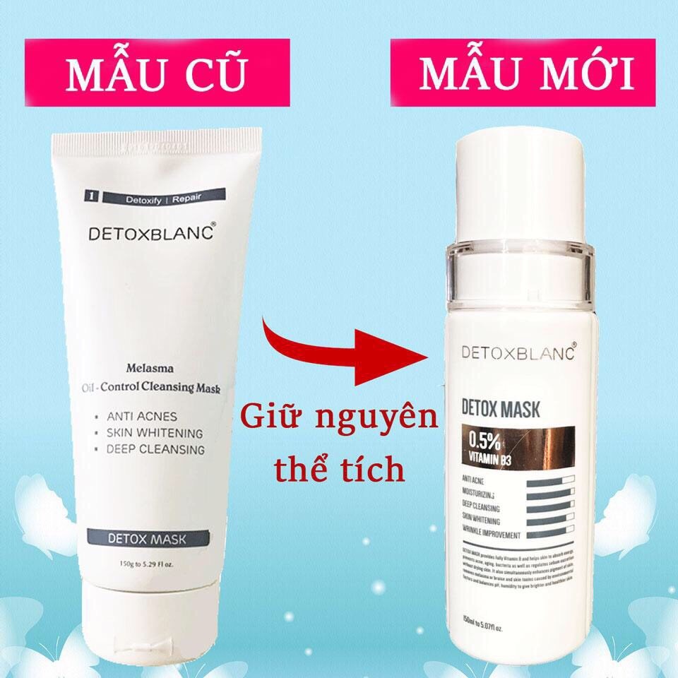 Combo Mặt nạ Mask Thải Độc 150ml + Sữa tắm Body 300ml Detox BlanC