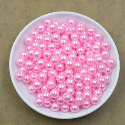 Hạt trai 6mm Hạt bẹt nhiều màu - Nguyên liệu làm vòng tay 100g