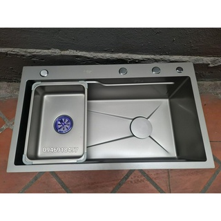 Chậu rửa bát 1 hố Nano bạc