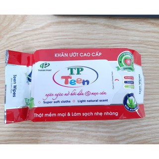 KHĂN GIẤY ƯỚT TP TEEN-HƯƠNG TRÀ XANH (GÓI 20GRAM)