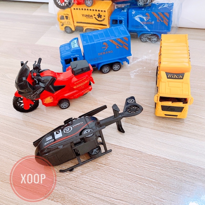 Sale !!! ĐỒ CHƠI ! SÉT 4 PHƯƠNG TIỆN GIAO THÔNG MÁY BAY, XE MÁY SP001796 ) Shop Phúc Yến