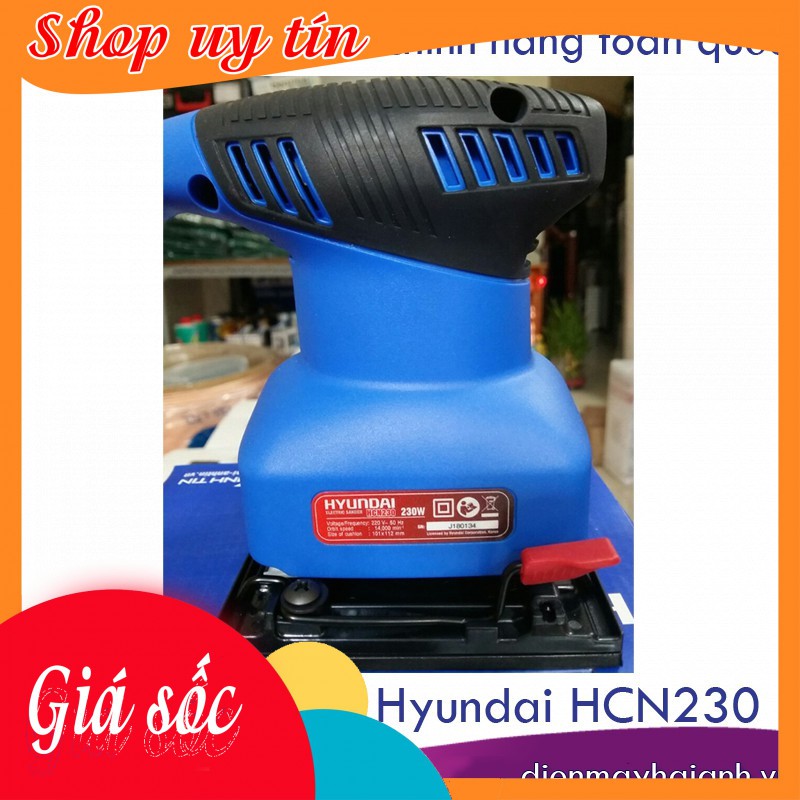 Đầu chà nhám gỗ Hyundai HCN230 chính hãng, chà giấy nhám, đánh bóng gỗ. BH 6 tháng toàn quốc