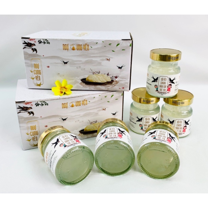 Set 6 hũ tổ yến chưng cho bé - Yến sào NGỰ CUNG YẾN bổ sung Canxi, DHA, Taurin, Vitamin D3,... tăng cường sức đề kháng c
