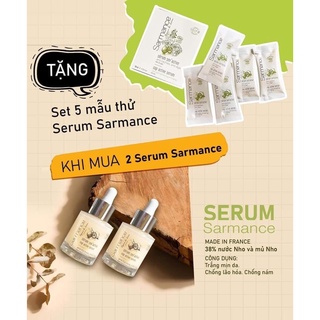 Serum Sarmance Pháp, Serum chiết xuất mủ nho- Có chứng nhận của Châu Âu, giúp trắng da, đẹp da, chống lão hóa, mờ thâm