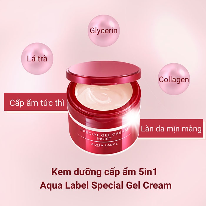 Kem Dưỡng Da Aqualabel 5 in 1 Special Gel Cream 90g - Nhật Bản
