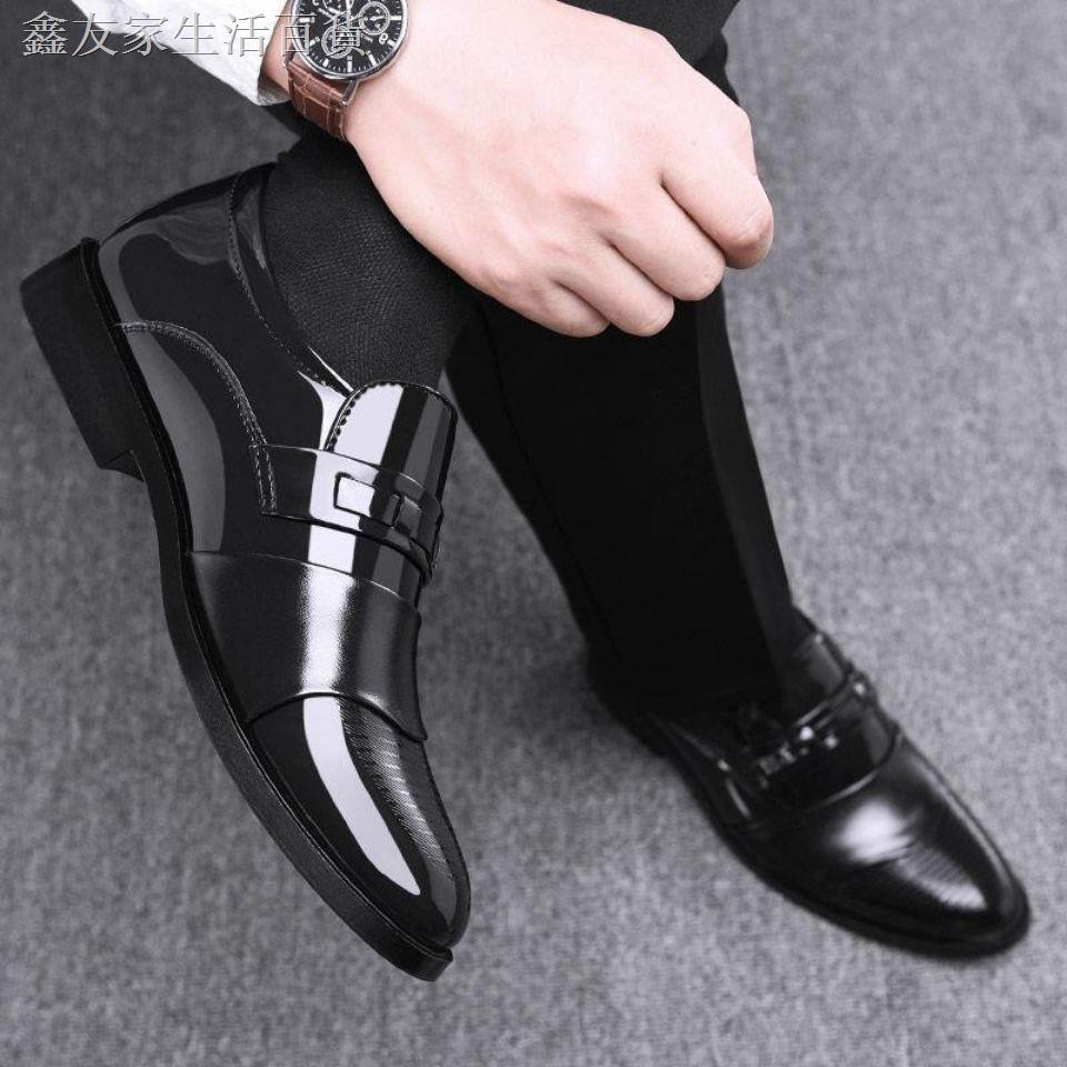 Giày tây màu đen phong cách công sở hàn quốc cho nam