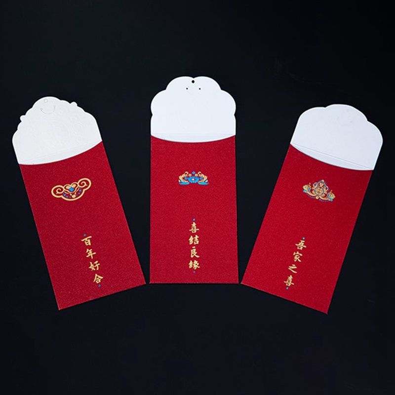 Bao Lì Xì Đỏ May Mắn Cho Tiệc Cưới / Giáng Sinh Năm 2023 CNY Angpao