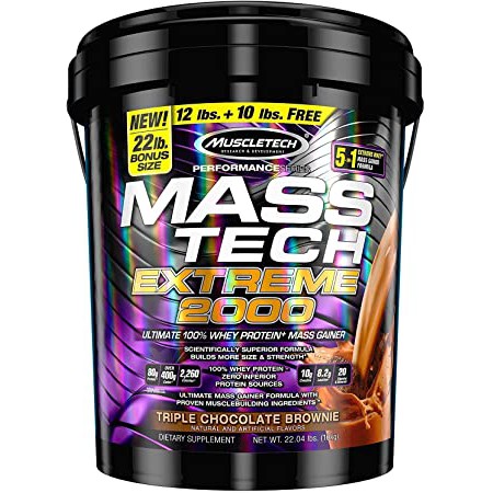 Sữa tăng cân Muscletech Mass Tech Extreme 2000 22lbs / 10kg dành cho người gầy