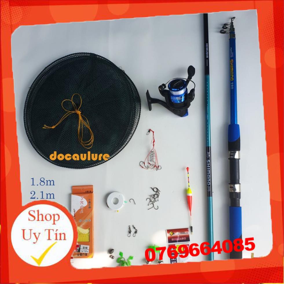 Bộ cần câu máy tặng kèm thêm 1 cần câu tay 2,7m và đầy đủ phụ kiện đi câu y hình -Đ𝗢̂̀ 𝗖𝗔̂𝗨 𝟳𝟭𝟲
