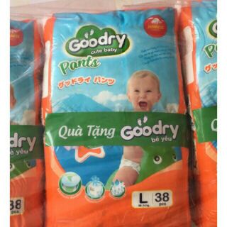 Combo 2 bịch tã quần Goodry size M42/L38/XL34/XXL30