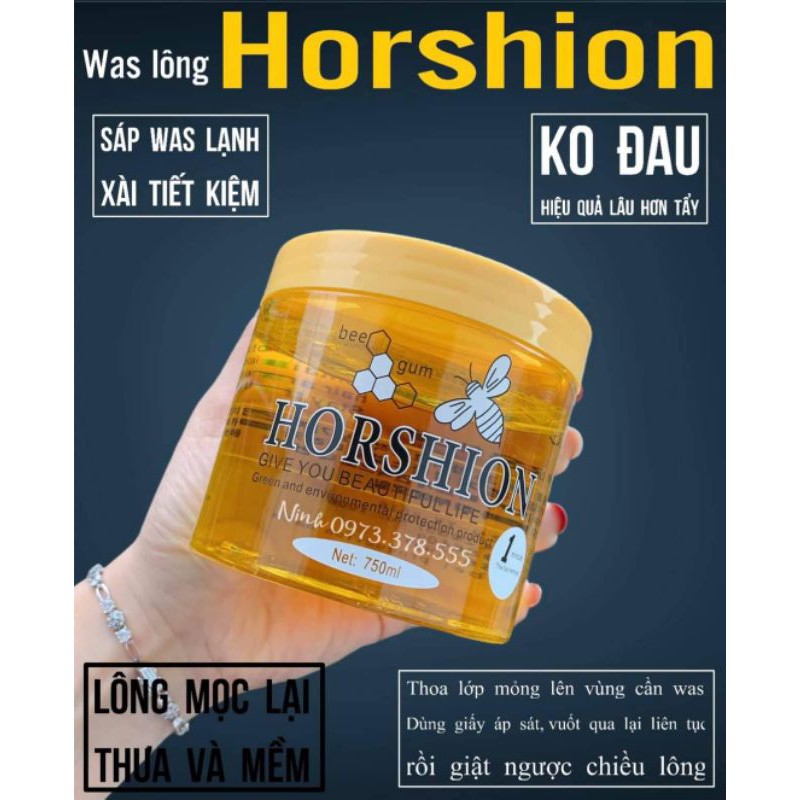 Combô wax lông lạnh mật ong Horshion 750ml