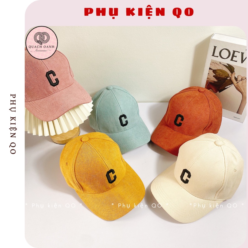 Mũ lưỡi trai , nón kết thêu chư C cá tính - CAP30