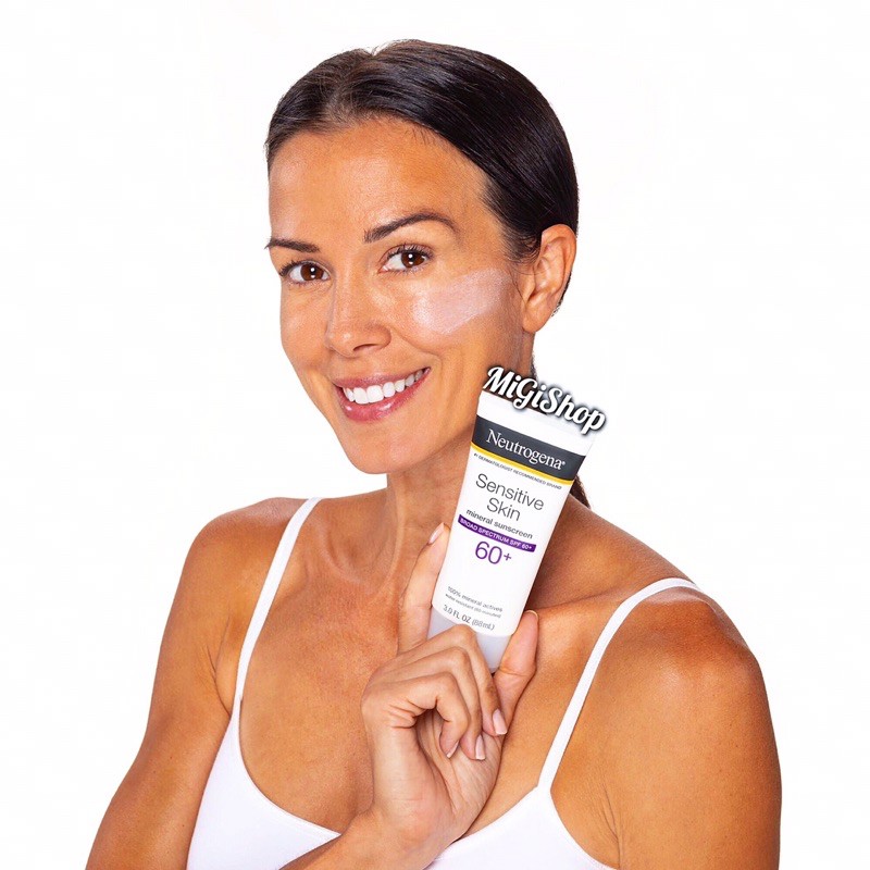 [Hàng Mỹ] Kem Chống Nắng Cho Da Nhạy Cảm Neutrogena Sensitive Skin Mineral Sunscreen SPF60+ 88ml