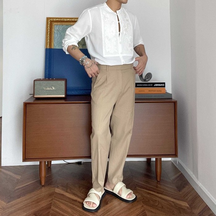 Quần âu linen nhiều màu SS21 UNCLÉ Linen Trousers