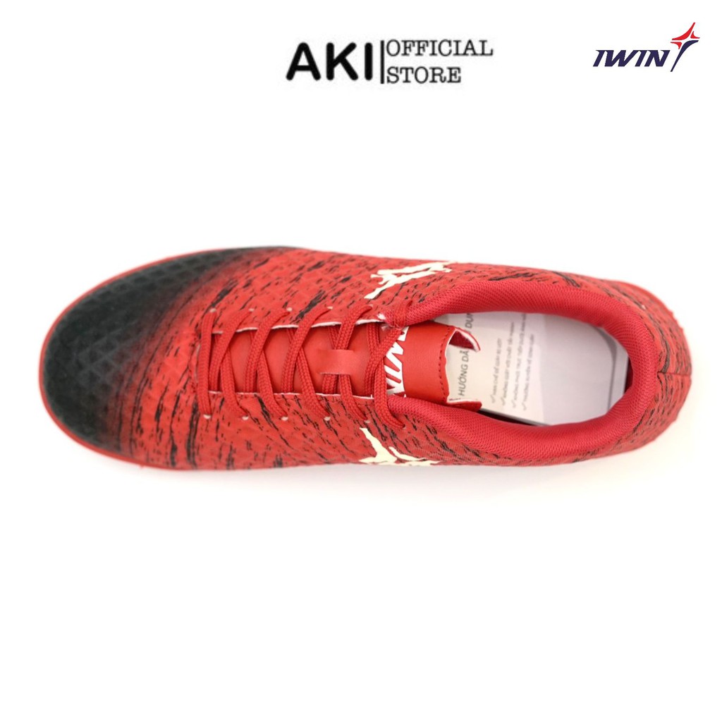 Giày đá bóng nam cỏ nhân tạo Iwin Impro Đỏ thể thao chính hãng cao cấp - IW005