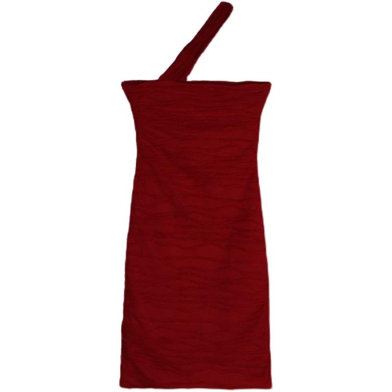 DUNEA Đầm Dây Thiết Kế Xếp Ly Thời Trang Quyến Rũ Cho Nữ