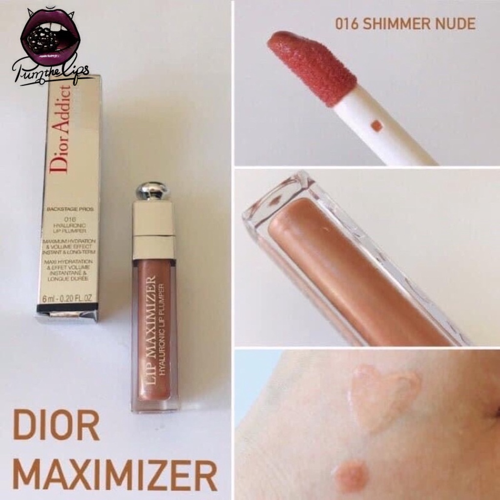 Son dưỡng Dior Hyaluronic Maximizer 016 Shimmer Nude Unbox