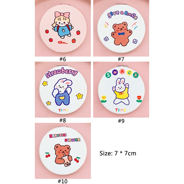 Gương Trang Điểm Mini Hình Hoạt Hình Đáng Yêu Phong Cách Nhật Bản