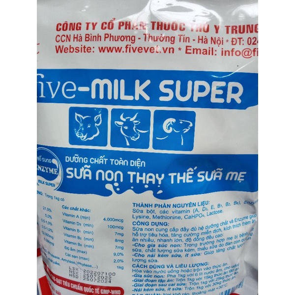 Sữa non thay thề sữa me 1kg cho chó mèo lợn con dê cừu heo con bê nghé thỏ bổ sung vitamin, thú còi thú y