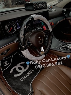 Bọc vô lăng Luxury cao cấp đính đá đen trắng