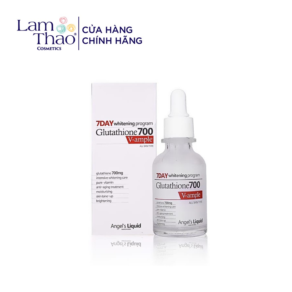 Huyết Thanh Trắng Da Angel’s Liquid 7 Day Whitening Program Glutathione 700 V-ample