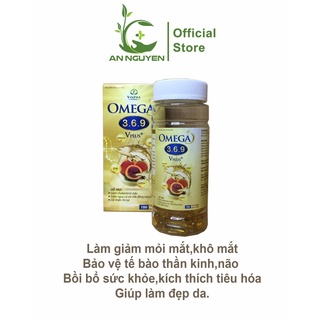 Omega 369 vplus - hộp 100 viên - làm giảm mỏi mắt, khô mắt