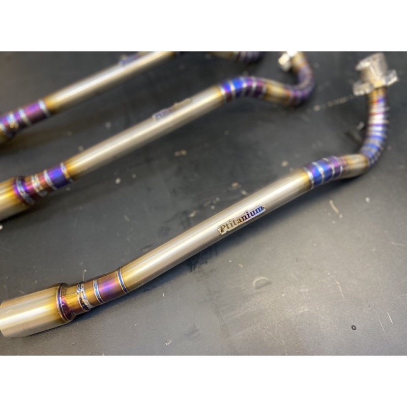 PTITANIUM FULL COMBO cổ pô thòng titan luôn đầu nối nhôm cho wave dream wave blade 2017 future