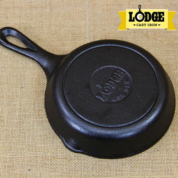 [Chính hãng LOGDE - MỸ] Chảo gang đúc chính hãng Lodge 16.51cm - H3SK. Chảo nướng, chiên, xào, áp chảo thực phẩm