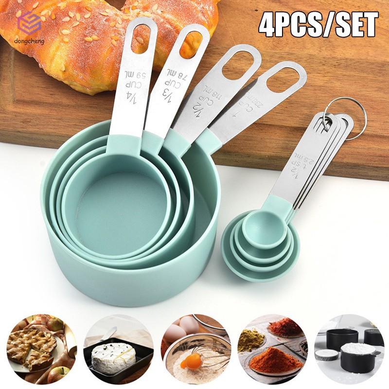Bộ 4 Muỗng Đo Lường Bằng Thép Không Gỉ