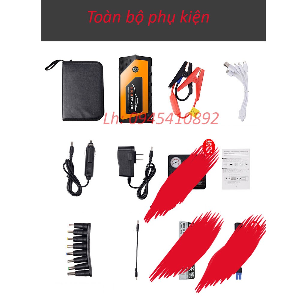 Pin sạc dự phòng 64.000mAh- pin dự phòng kích nổ ô tô