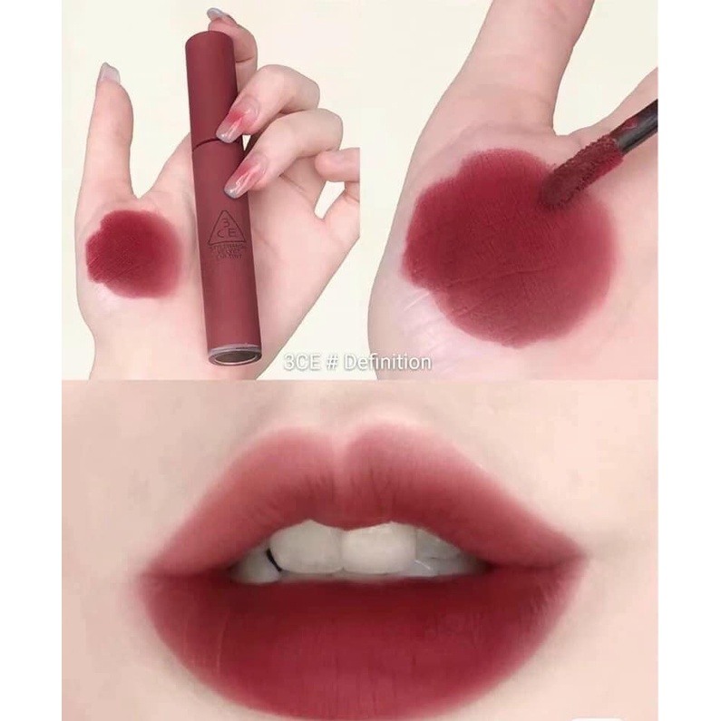 Son 3CE Velvet lip tint 4g màu Bitter Hour , Definition