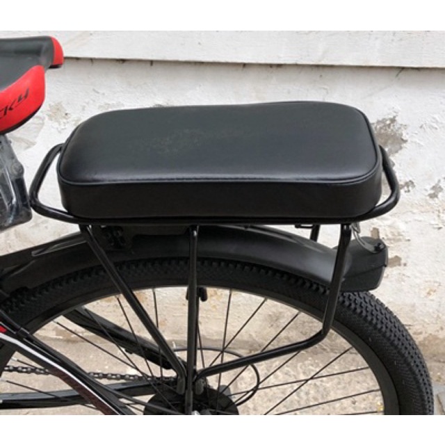 Nệm sau xe đạp và gác chân xếp đen loại xịn