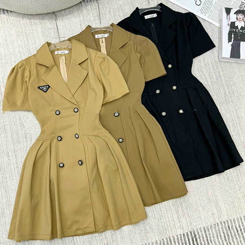 Váy Kaki Cổ Vest Dáng Xòe Hàng Quảng Châu V2044-Teen 888