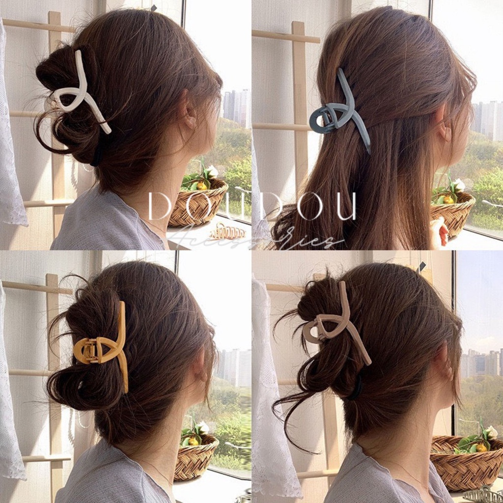 Phụ kiện kẹp tóc xinh Doudou Kẹp càng cua Hàn Quốc cỡ lớn cho nữ phong cách Hàn Quốc thời trang ZJ004