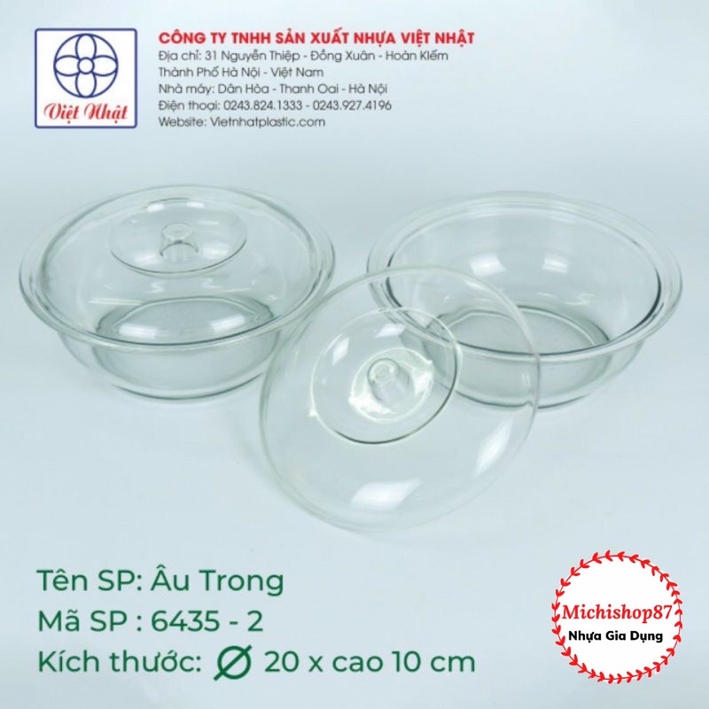Bát Đựng Canh, Tô Cơm, Bát Đựng Thực Phẩm Có Nắp Đậy Trong Suốt Nhựa Việt Nhật - Âu Phíp Nhựa Trong Chịu Nhiệt Cao