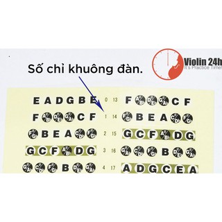 Miếng dán nốt đàn Guitar