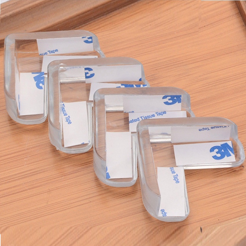 Miếng Bịt Góc Bàn Kính Bằng Silicon An Toàn Cho Bé