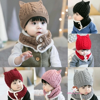 Innocence-0-2 Tuổi Tập Đi Trẻ Em Bé Trai Bé Gái Mũ Trùm Đầu Mũ Mùa Đông Ấm Áp Đan Khăn