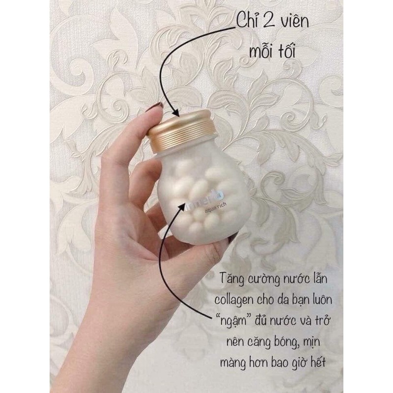 Viên uống cấp nước collagen Aqua Rich 56 viên | BigBuy360 - bigbuy360.vn