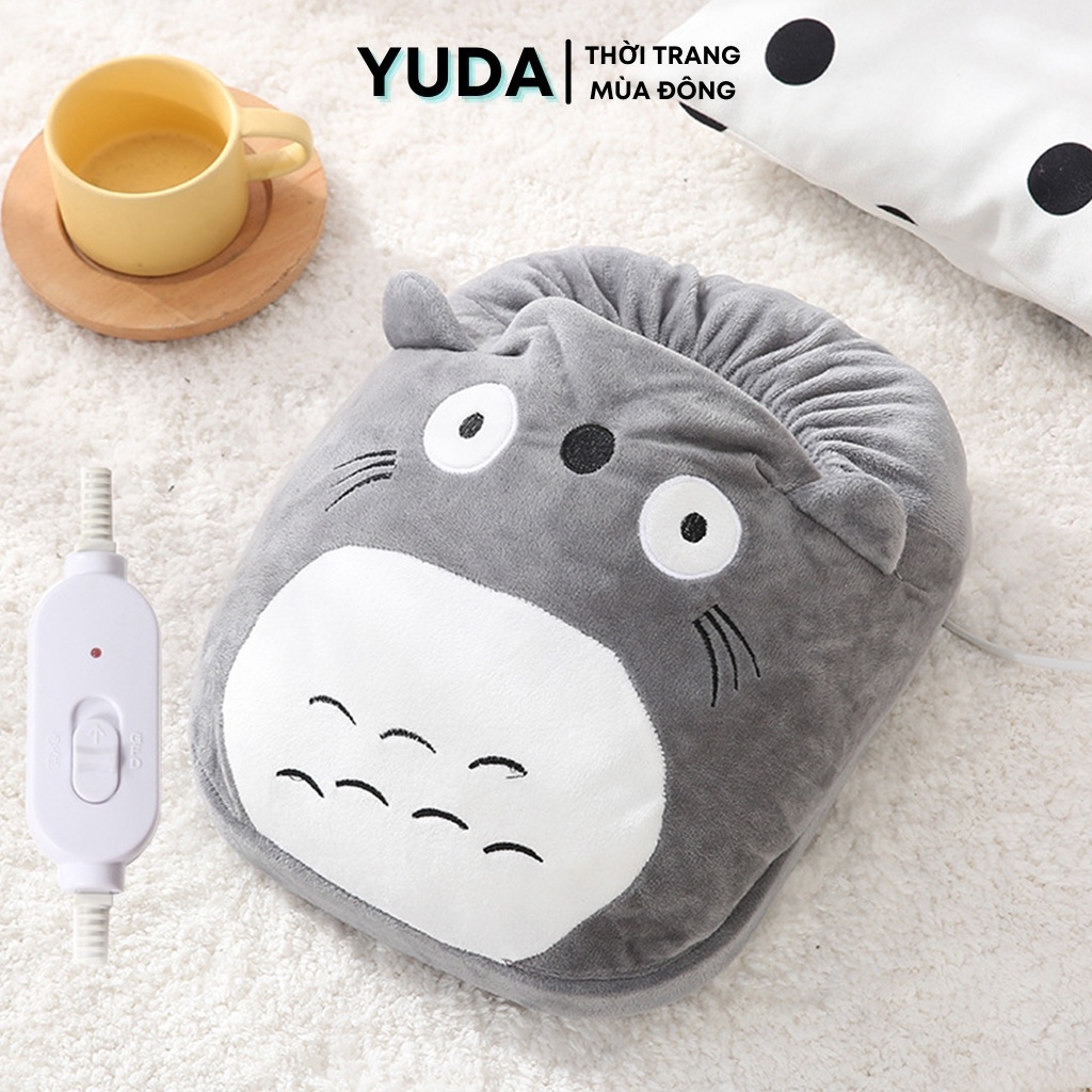 Túi sưởi ấm chân cắm điện hình thú giữ nhiệt YUDA túi sưởi ấm chân tay sạc điện hàn quốc mùa đông giữ ấm tốt