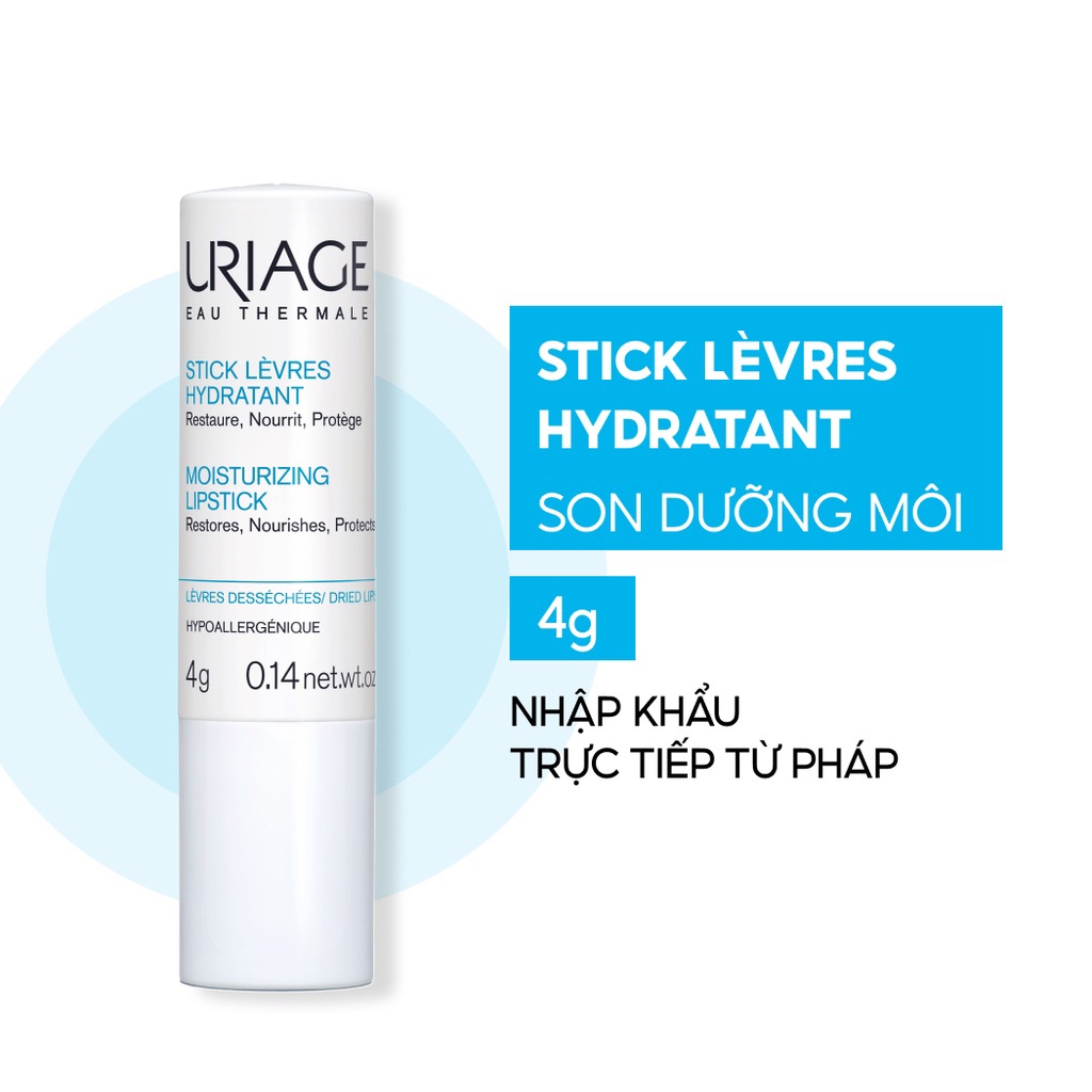 Son Dưỡng Môi Uriage STICK LÈVRES HYDRATANT 4g - Dạng Thỏi