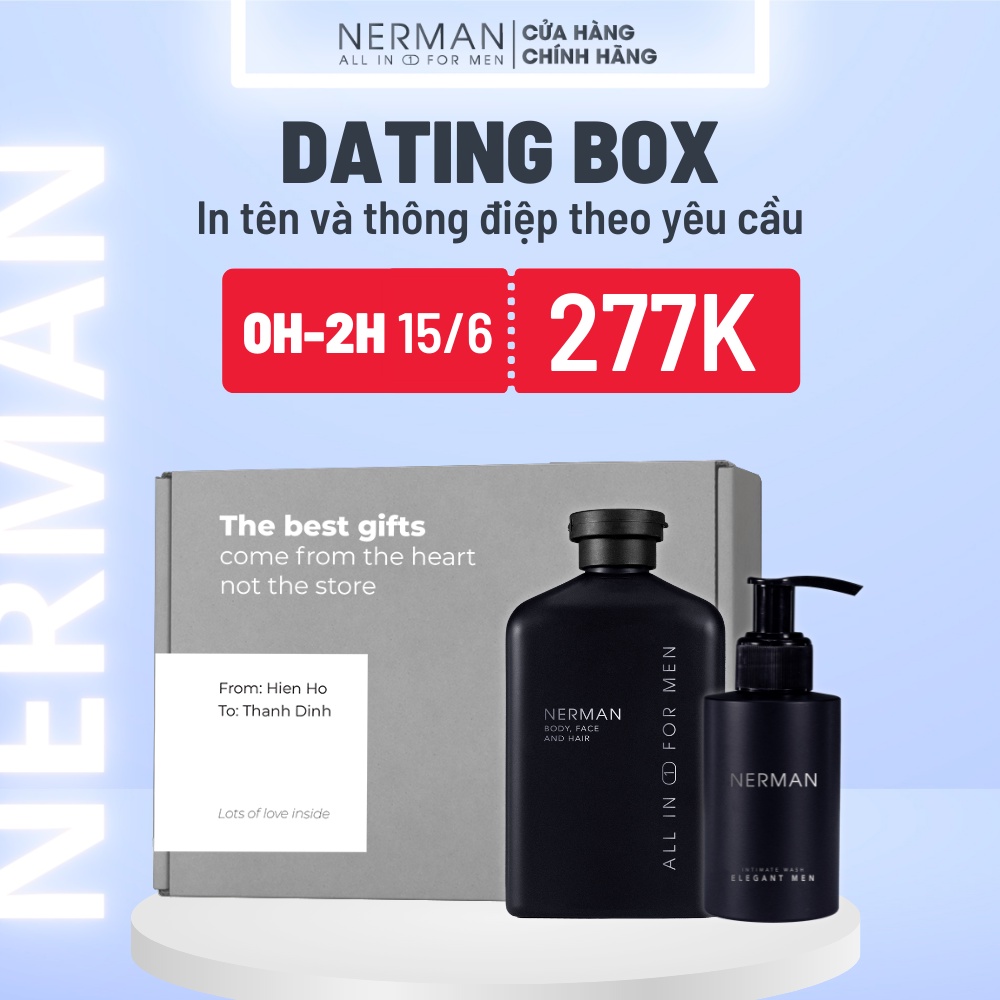Mua Bộ quà tặng nam giới-DATING BOX Nerman -Sữa tắm gội hương nước hoa ...