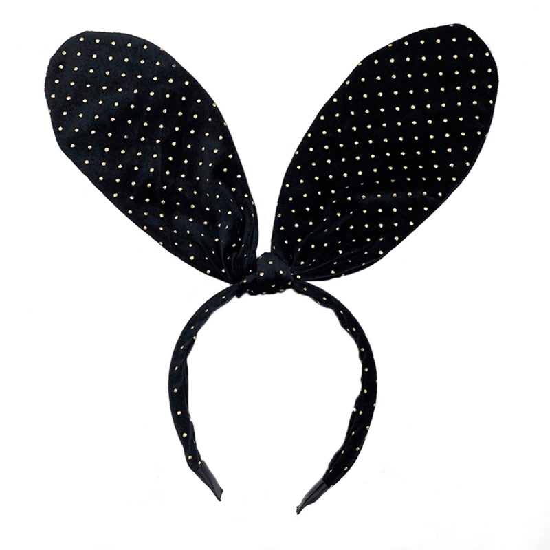 Flgo Băng Đô Tai Thỏ Họa Tiết Chấm Bi Dễ Thương Dành Cho Nữ Sinh Dự Tiệc Trực Tiếp