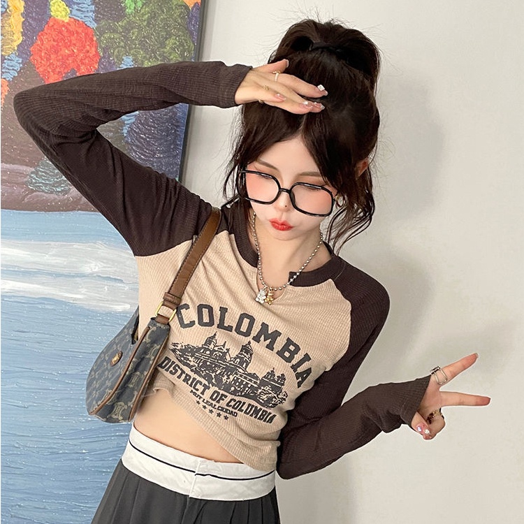 Áo Thun Dài Tay Thiết Kế Mỏng Kiểu Dáng Mới Xinh Xắn Thời Trang Dành Cho Nữ